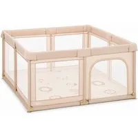 Fillikid Laufstall Laufgitter Malta 150x150 cm mit Boden Natur Exklusiv