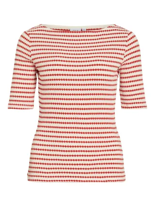 VILA - VILOPES BOAT NECK 2/4 TOP/TES Birch - Gr. - S