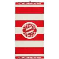 FC Bayern München Badetuch FC Bayern München Duschtuch 140 x 70 cm (Rot/Weiß), Baumwolle