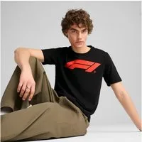 PUMA T-Shirt F1 ESS LOGO TEE 180G Regular Fit, Kurzarm, für Motorsport-Fans, mit Rundhalsausschnitt