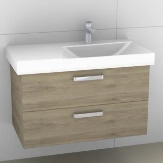 Artiqua 413 Waschtischunterschrank für Xeno 2 500535, 500536 (ehem. 127290, 127293) Sanremo Eiche qu 413-WU2L-K131-7144-428