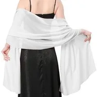 Zaewry Modeschal Stola Damen Halstuch Chiffon Sommer Schal Damen Festliche Stola, für Abendkleid oder Brautkleid Hochzeit Scarf