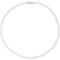 Firetti Perlenkette Schmuck Geschenk Gold 375 Halsschmuck Halskette Perle, Made in Germany - mit Süßwasserzuchtperle