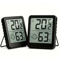 nsihing Digitales Hygrometer mit Thermometer, Innen, Lächelnd, Magnetisch Innenwetterstation (Hohe Präzision, Büro/Zu Hause/Babyzimmer, °C/°F Umschaltbar)