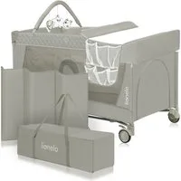 lionelo Baby-Reisebett FLOWER, 4in1:Laufstall Baby, Wickeltisch, Zwei Matratzenaufhängungshöhen