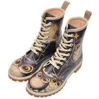 DOGO Longe Boots Schnürstiefel It Wasn't Me Damen Stiefeletten, Schnürboots Handgefertigt