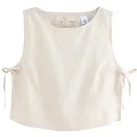 Next Crop-Top Top aus 100 % Leinen (1-tlg)