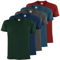ALPIDEX V-Shirt T-Shirts Herren 5er Set V-Ausschnitt – verschiedene Größen und Farben