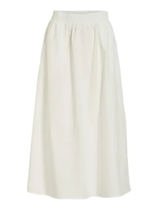 VILA - VISOPHIE HW ANKLE SKIRT - NOOS Snow White - Gr. - 40