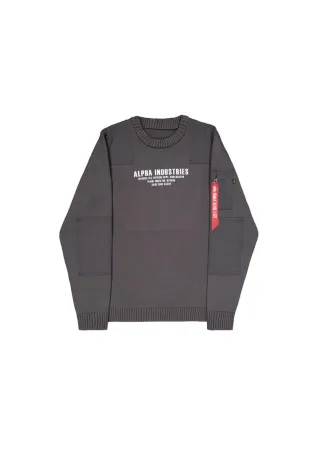 Military Knit Sweatshirt