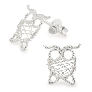Eulen Damen-Ohrringe aus 925 Silber