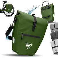 MIVELO Fahrradtasche Gepäckträgertasche wasserdicht inkl. Gurt für Umhängetasche, 2 Varianten wählbar