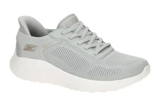 Skechers 117497 LTGY Damen Sneaker Halbschuhe - Grau Light Gray, hands-free S...