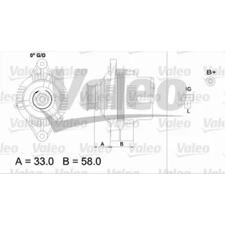 Valeo Generator  50A Daihatsu Charade Hijet 1,3
