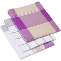 Gözze Geschirrtuch Geschirrtücher, Des. 60058, (Set, 3-tlg), Maß: 50 x 70 cm, Set: 2x kariert und 1x gestreift