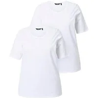 Ulla Popken T-Shirt T-Shirt Doppelpack Rundhalsausschnitt Regular