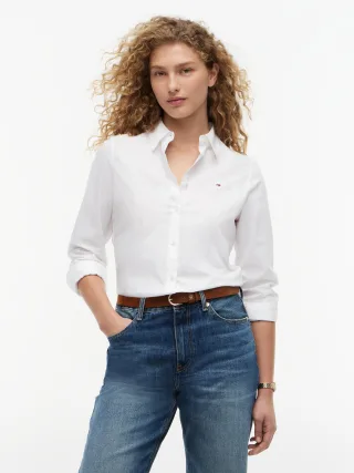 COTTON STRETCH REGULAR LS SHIRT Optic White - Gr. - 40