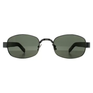 Saint Laurent SL 706 002 silber havanna grau Sonnenbrille