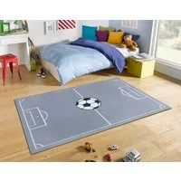 HANSE Home Teppich Estadio, rechteckig, Höhe: 8 mm, Kinderteppich, Spielteppich, Spielunterlage, Fußball, Kinderzimmer