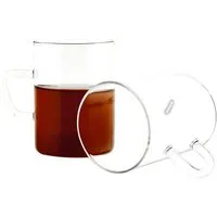 Mulex Teeglas 6 Teiliger Glas-Set mit Henkel für Tee oder Kafee 260 ml, 6-tlg.