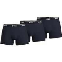 BOSS Boxer Brief 3P Power Herren Unterwäsche (Dreierpack, 3-St., 3er-Pack) figurbetonter Cyclist mit etwas längerem Bein im Dreierpack