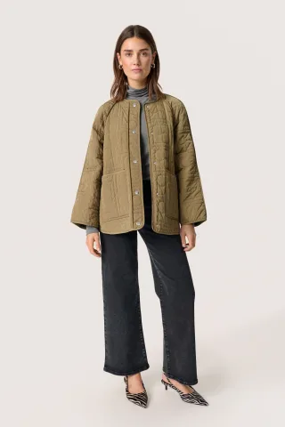 Jacke Gerade Passform Covert Green