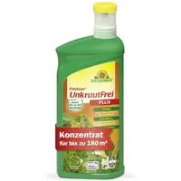 Neudorff Unkrautbekämpfungsmittel Unkrautbekämpfungsmittel Finalsan UnkrautFrei Plus 1 Liter für 180 m², 1000 ml, 1 St., Glyphosatfreies Unkrautvernichter-Konzentrat mit 2-fach-Wirksystem