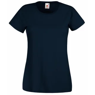 Fruit Of The Loom Damen/Damen Lady-Fit Valueweight Kurzarm T-Shirt (5er Pack) (Deep Navy)