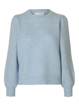 selected men - Strickpullover - Slflulu blau - Gr. - XS