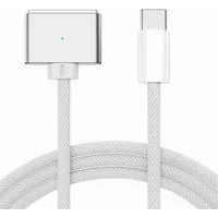 Alpha Electronics MagSafe 3 USB-C Schnellladekabel für Macbook Pro/Air magnetisches Ladekabel, USB-C, USB-C (200 cm), Schnellladend, 140W, magnetisch, zweifarbige LED-Anzeige