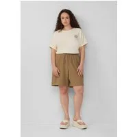 QS Shorts Hose Shorts aus Musselin