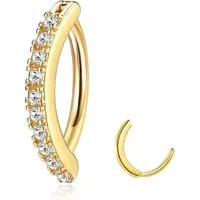 LuxusKollektion Bauchnabelpiercing Bauchnabelpiercing Ring Frauen Edelstahl CZ Opal Liebe Herzform