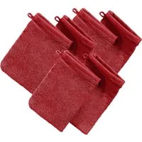 Erwin Müller Waschhandschuh Waschhandschuh "Heidelberg" 6er-Pack, Frottier, Walk-Frottier Uni
