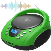 Cyberlux CL-700 tragbarer CD-Player (CD, Kinder CD Player tragbar, Boombox, Musikbox, FM Radio mit MP3 USB)