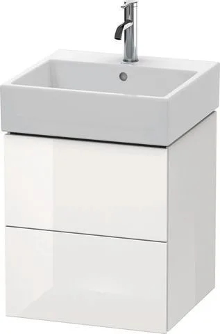 Duravit L-Cube Waschtischunterbau wandhängend Weiß Hochglanz 484x459x544 mm - LC627408585 LC627408585