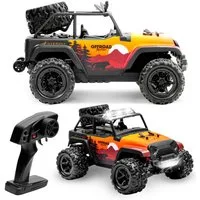 Overmax RC-Auto X-QUAIL (Set, Komplettset mit 2 Akkus, Controller und Zubehör), 4WD/3x LED/2 Akkus/25 km/h/1:18/Metallwelle