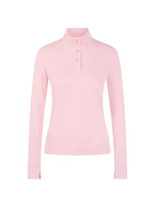 Marc Cain Sports - Langarm-Shirt mit Stehkragen chalk pink - Gr. - 38