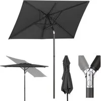 Sekey Balkonschirm 180 x 130 cm Sonnenschirm Rechteckiger Terassenschirm, UPF 50+, LxB: 180,00x130,00 cm, Kippbar, Lüftungsschlitz, rechteckig