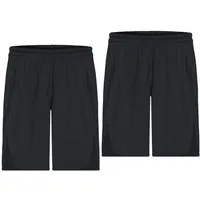 James & Nicholson Funktionsshorts Doppelpack Funktionelle Kinder Teamshorts mit Innenslip JN381K (Doppelpack, 2er-Pack) Atmungsaktiv, feuchtigkeitsregulierend und schnell trocknend