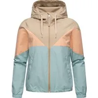 Ragwear Funktionsjacke Rochele wasserdichte Damen Übergangsjacke mit großer Kapuze