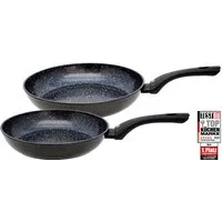 Elo Pfannen-Set Pure Belugo, Aluminium (Set, 2-tlg., 1x Bratpfanne Ø 24 cm, 1x Bratpfanne Ø 28 cm), Induktion