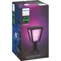 White & Color Ambiance Econic Outdoor Sockelleuchte, LED-Leuchte schwarz