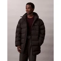 Calvin Klein Steppmantel LS BONDED CHNNLD LONG HOODED PUF Mit Rundhalsausschnitt, regular fit