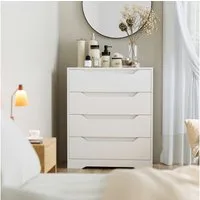 HOMECHO Kommode, Kommode mit 4 Schubladen aus Holz