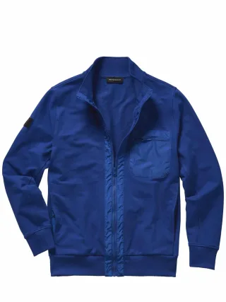 Mey & Edlich Herren Think-Big-Sweatjacke Blau 94 % Baumwolle, 6 % Elasthan