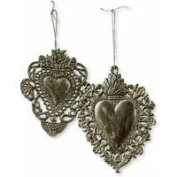 Mirabeau Dekoobjekt Deko-Ornament 2er Set Medes messing