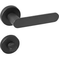 SO-TECH® Drückergarnitur Türdrücker SAM Aluminium Oval Rosette, Bad / WC Türen Türgarnitur anthrazit