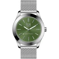 ice-watch Solaruhr ICE steel - Medium - SOLAR 3H 023796, Armbanduhr, Herrenuhr, Edelstahlarmband, bis 10 bar wasserdicht