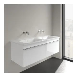 Villeroy & Boch Venticello Waschtisch 4111DJ01 130x50 cm, weiss, ohne Hahnloch, mit Überlauf