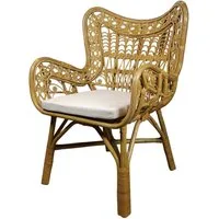 Rattani Rattanstuhl Großer Rattansessel, Rattanstuhl Sparta honigfarben, Sehr schöner Rattansessel im Top - Design .